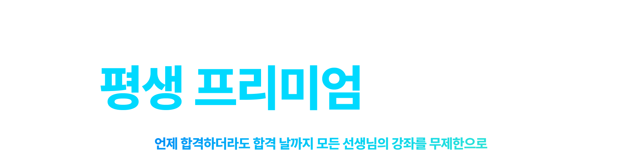 공단기 평생 프리미엄 프리패스